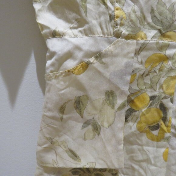 SAMANTHA PLEET Park Romper Citrus Print Silk Coquette Quirky Abstract Ethereal - Picture 8 of 16